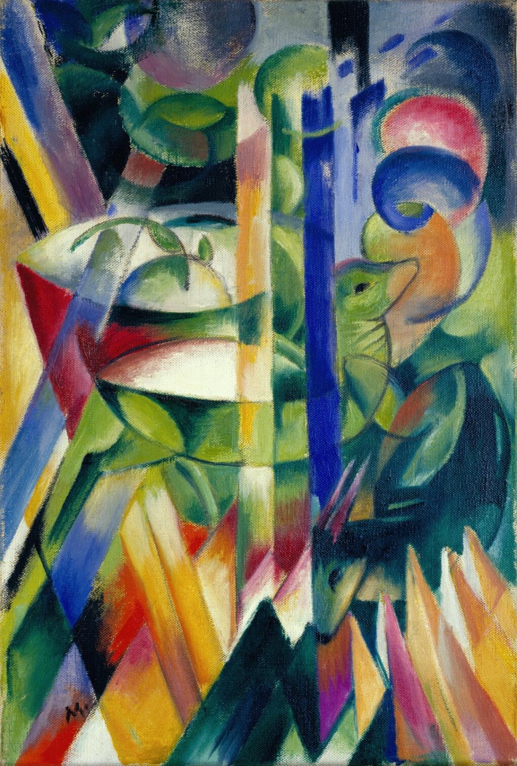 Les petites chèvres de montagne - Franz Marc - Reproductions de tableaux et peintures haut de gamme