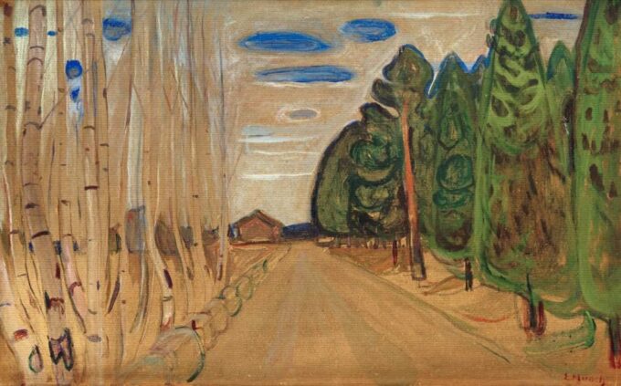 Landscape with a Road - Edvard Munch