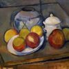 Vase, sucrier et pommes - Paul Cézanne - Reproductions de tableaux et peintures haut de gamme