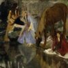 Portrait de Mlle Fiocre dans le ballet « La Source » - Edgar Degas - Reproductions de tableaux et peintures haut de gamme