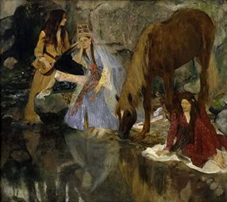 Portrait of Mlle Fiocre in the ballet "La Source" - Edgar Degas