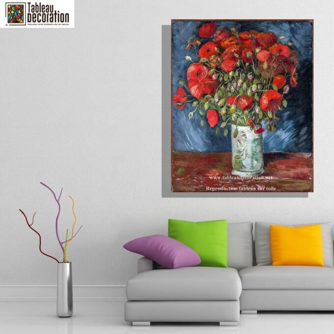 Vase de coquelicots - Van Gogh - Reproductions de tableaux et peintures haut de gamme