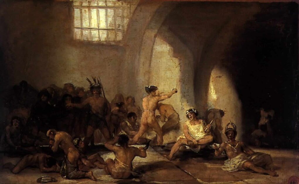 La maison de fous - Francisco de Goya - Reproductions de tableaux et peintures haut de gamme