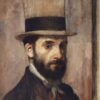 portrait du peintre Leon Bonnat - Edgar Degas - Reproductions de tableaux et peintures haut de gamme