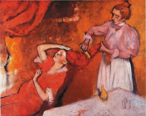 The Hairstyle - Edgar Degas