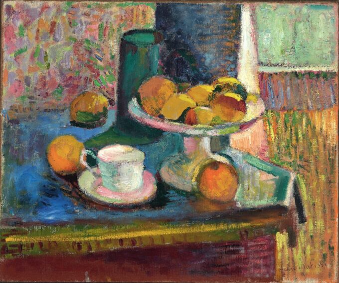 Still Life with Apples and Oranges in Compote – Matisse Oil Painting Reproduction