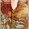 Pierres précieuses : Émeraude - Mucha - Reproductions de tableaux et peintures haut de gamme