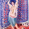 Odalisque au tambourin Harmonie en bleu - Matisse - Reproductions de tableaux et peintures haut de gamme