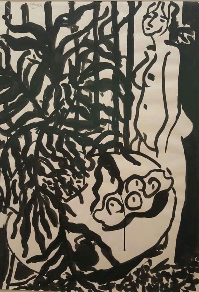 Composition with a Nude Standing and a Black Fern - Matisse