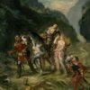 Angelica et le blessé Medoro - Eugène Delacroix - Reproductions de tableaux et peintures haut de gamme