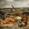 Nature morte avec des homards - Eugène Delacroix - Reproductions de tableaux et peintures haut de gamme