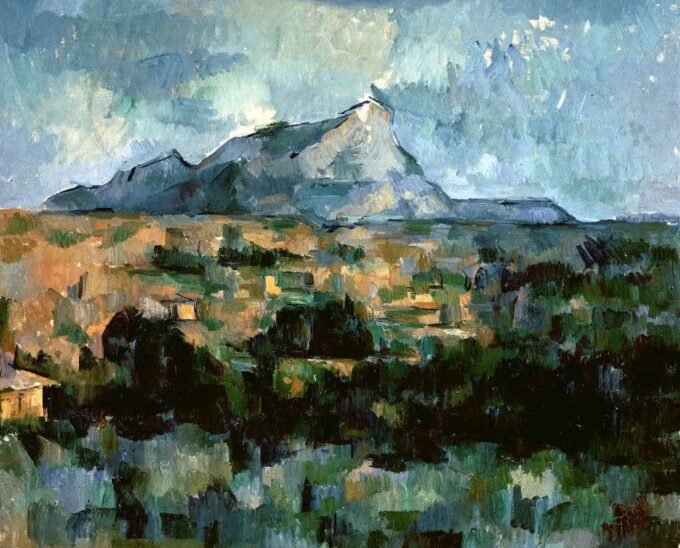 Mountain Sainte Victoire (1904-1906) – Paul Cézanne Oil Painting Reproduction: High-Quality Artwork for Sale