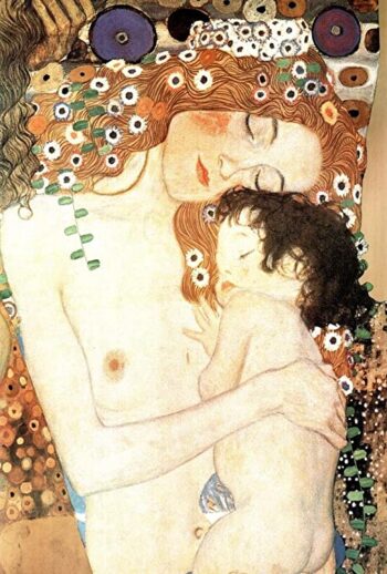 Mère et enfant - Gustav klimt - Reproductions de tableaux et peintures haut de gamme