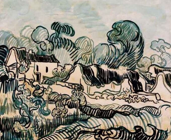 Landscape and Cottages - Van Gogh