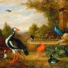 Différents types d'oiseaux (avec un martin-pêcheur et une fontaine) - Tobias Stranover - Reproductions de tableaux et peintures haut de gamme