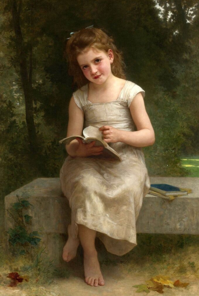 The Girl Who Reads - William Bouguereau