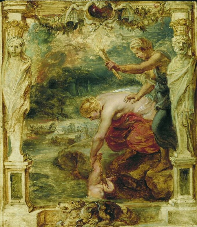 Thetis Dipping the Infant Achilles into the River Styx - Peter Paul Rubens