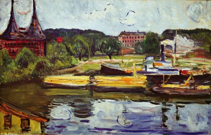 At the Holstentor - Edvard Munch