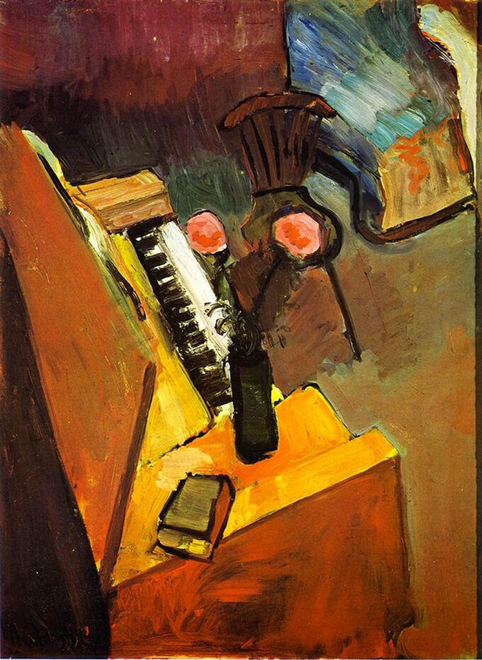 Intérieur avec Harmonium - Matisse - Reproductions de tableaux et peintures haut de gamme