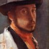 Autoportrait - Edgar Degas - Reproductions de tableaux et peintures haut de gamme