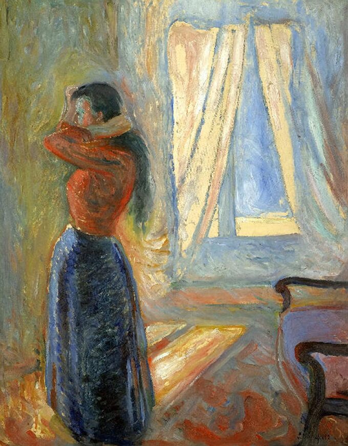 Woman at her Toilet - Edvard Munch