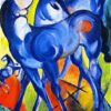 Les poulains bleus - Franz Marc - Reproductions de tableaux et peintures haut de gamme