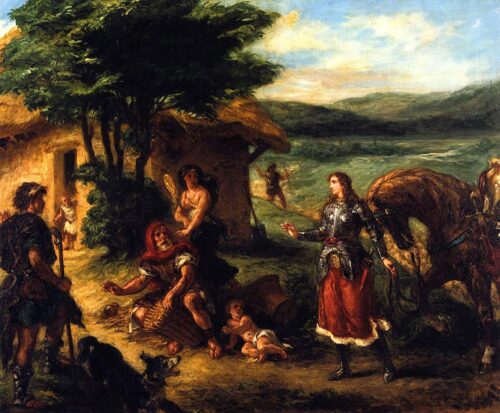 Erminia chez les bergers - Eugène Delacroix - Reproductions de tableaux et peintures haut de gamme