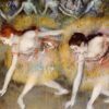 Danseurs penchés vers le bas - Edgar Degas - Reproductions de tableaux et peintures haut de gamme