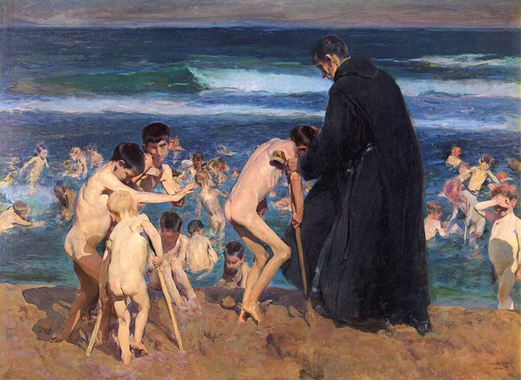 Triste héritage - Sorolla - Reproductions de tableaux et peintures haut de gamme