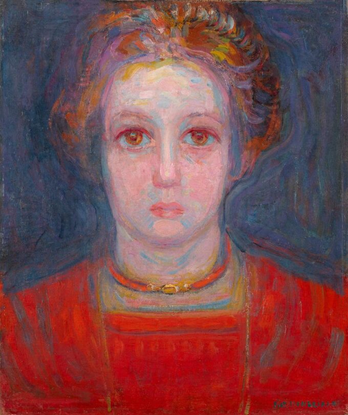 Portrait d'une fille 1908 - Mondrian - Reproductions de tableaux et peintures haut de gamme