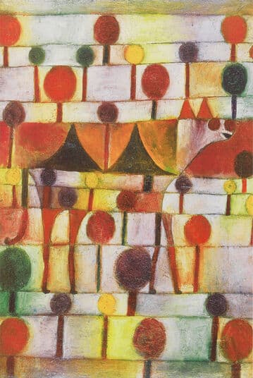 Camel (in a rhythmic landscape with trees) - Paul Klee