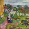 Vêtements sur une ligne à Asgardstrand - Edvard Munch - Reproductions de tableaux et peintures haut de gamme