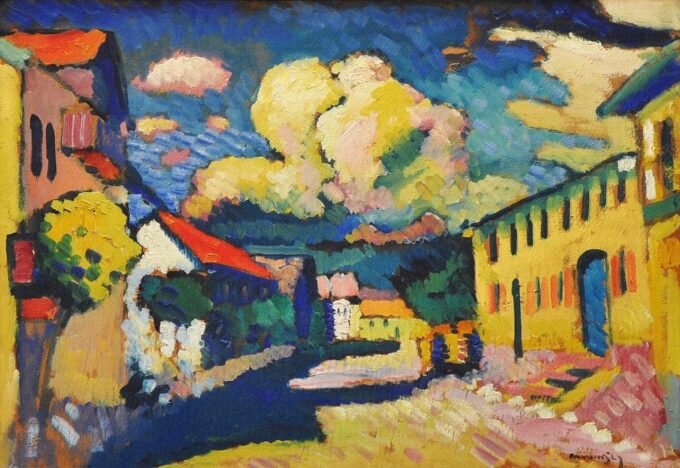 Street in Murnau - A Village Street - Vassily Kandinsky