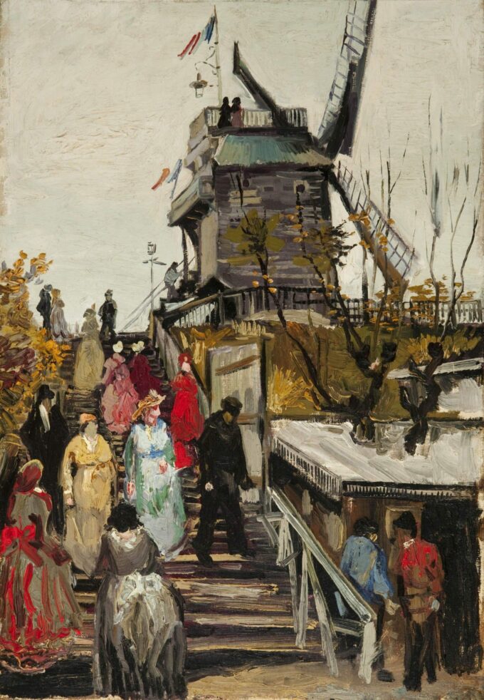 Le Moulin de Blute-Fin - Van Gogh - Reproductions de tableaux et peintures haut de gamme