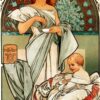 Les aliments pour nourrissons de Nestlé - Mucha - Reproductions de tableaux et peintures haut de gamme