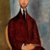 Portrait de Léopold Zborowski - Amedeo Modigliani - Reproductions de tableaux et peintures haut de gamme