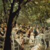 Biergarten de Munich 1883/84 - Max Liebermann - Reproductions de tableaux et peintures haut de gamme