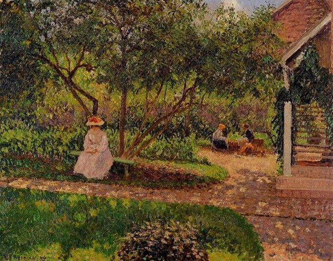 Garden Corner at Eragny - Camille Pissarro