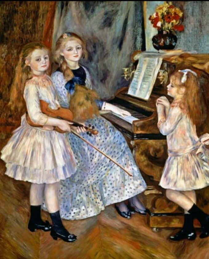 The Daughters of Catulle Mendes - Pierre-Auguste Renoir