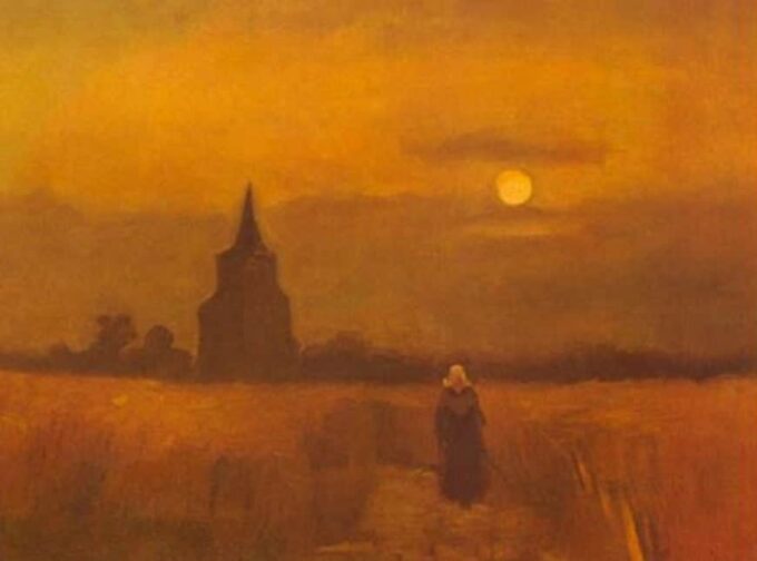 The Old Cemetery Tower in Nuenen - Van Gogh