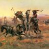 Quand les Blackfoot et les Sioux se rencontrent - Charles Marion Russell - Reproductions de tableaux et peintures haut de gamme