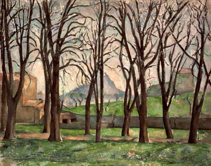 Chestnut Trees at Jas de Bouffan - Paul Cézanne