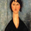 Portrait d’un jeune femme II - Amadeo Modigliani - Reproductions de tableaux et peintures haut de gamme