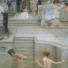 Une coutume préférée - Lawrence Alma-Tadema - Reproductions de tableaux et peintures haut de gamme