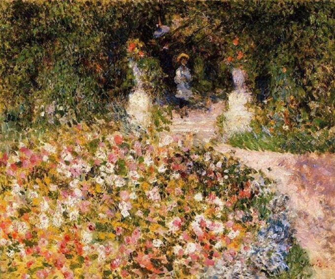 Le jardin - Pierre-Auguste Renoir - Reproductions de tableaux et peintures haut de gamme