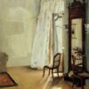 La chambre du balcon - Adolph von Menzel - Reproductions de tableaux et peintures haut de gamme