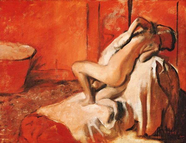 After the Bath - Edgar Degas