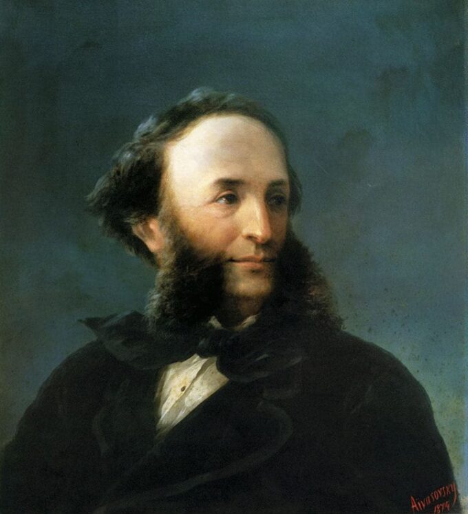 Autoportrait, 1874 - Ivan Aïvazovski - Reproductions de tableaux et peintures haut de gamme