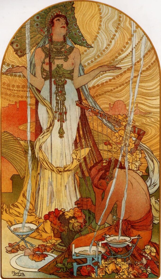 Salammbô - Mucha. 

Translation: Salammbô - Mucha