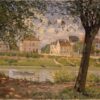 Villeneuve la Garenne - Alfred Sisley - Reproductions de tableaux et peintures haut de gamme